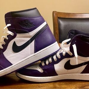 Nike Purple Black Sneakers High Top